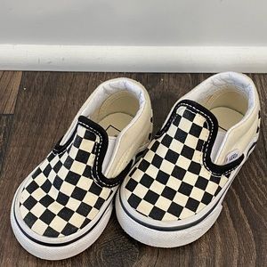 Baby checkered vans size 3